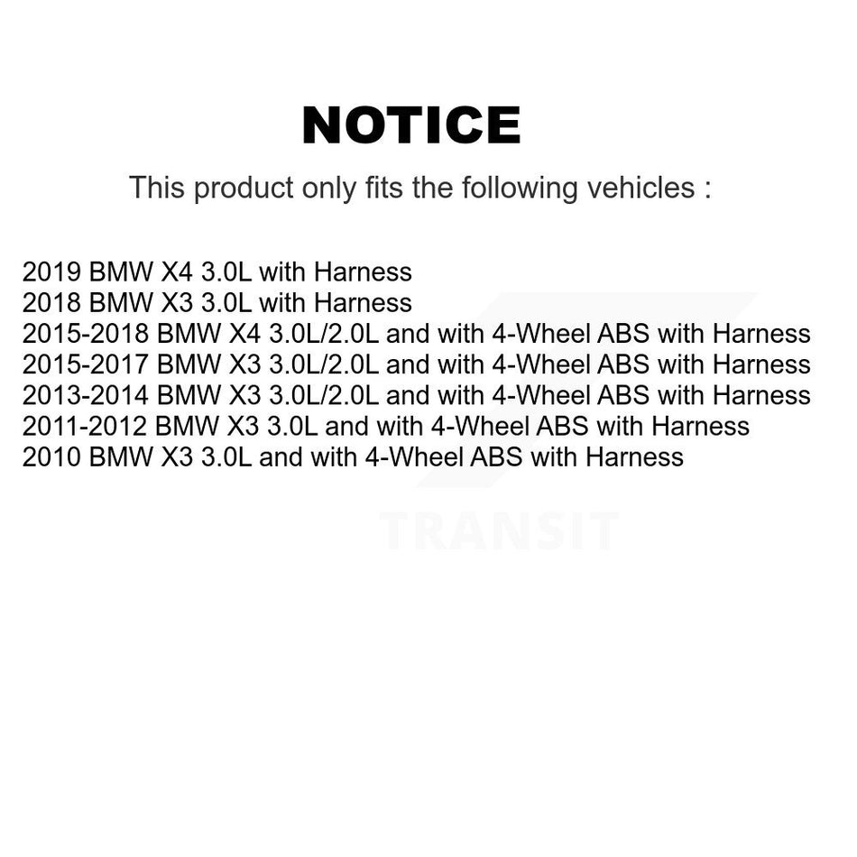 Front ABS Wheel Speed Sensor SEN-2ABS2613 For BMW X3 X4 with Harness