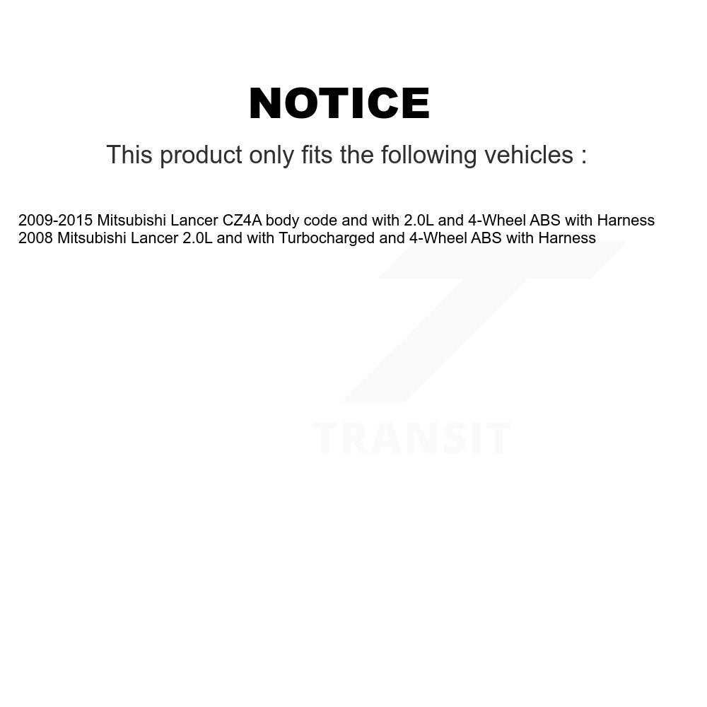Front Left ABS Wheel Speed Sensor SEN-2ABS2625 For Mitsubishi Lancer with Harness