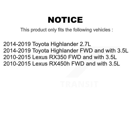 Rear ABS Wheel Speed Sensor Wiring Harness SEN-2ABS2627 For Toyota Highlander Lexus RX350 RX450h
