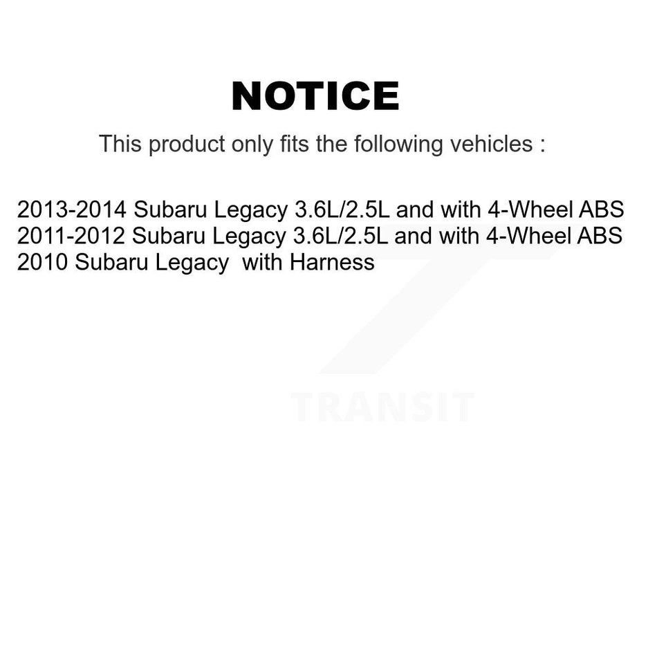 Rear Right ABS Wheel Speed Sensor SEN-2ABS2637 For Subaru Legacy
