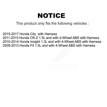 Front Right ABS Wheel Speed Sensor SEN-2ABS2641 For Honda Fit Insight CR-Z City with Harness
