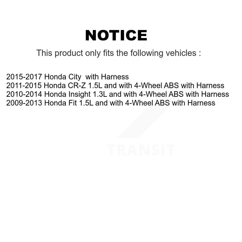 Front Right ABS Wheel Speed Sensor SEN-2ABS2641 For Honda Fit Insight CR-Z City with Harness