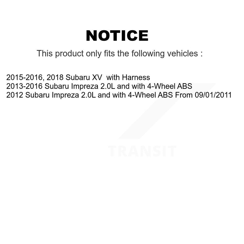 Rear Right ABS Wheel Speed Sensor SEN-2ABS2727 For Subaru Impreza XV