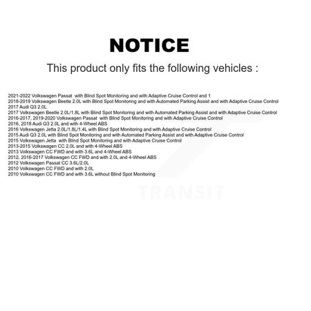 Right ABS Wheel Speed Sensor SEN-2ABS2830 For Volkswagen Jetta Passat Audi Q3 Beetle CC