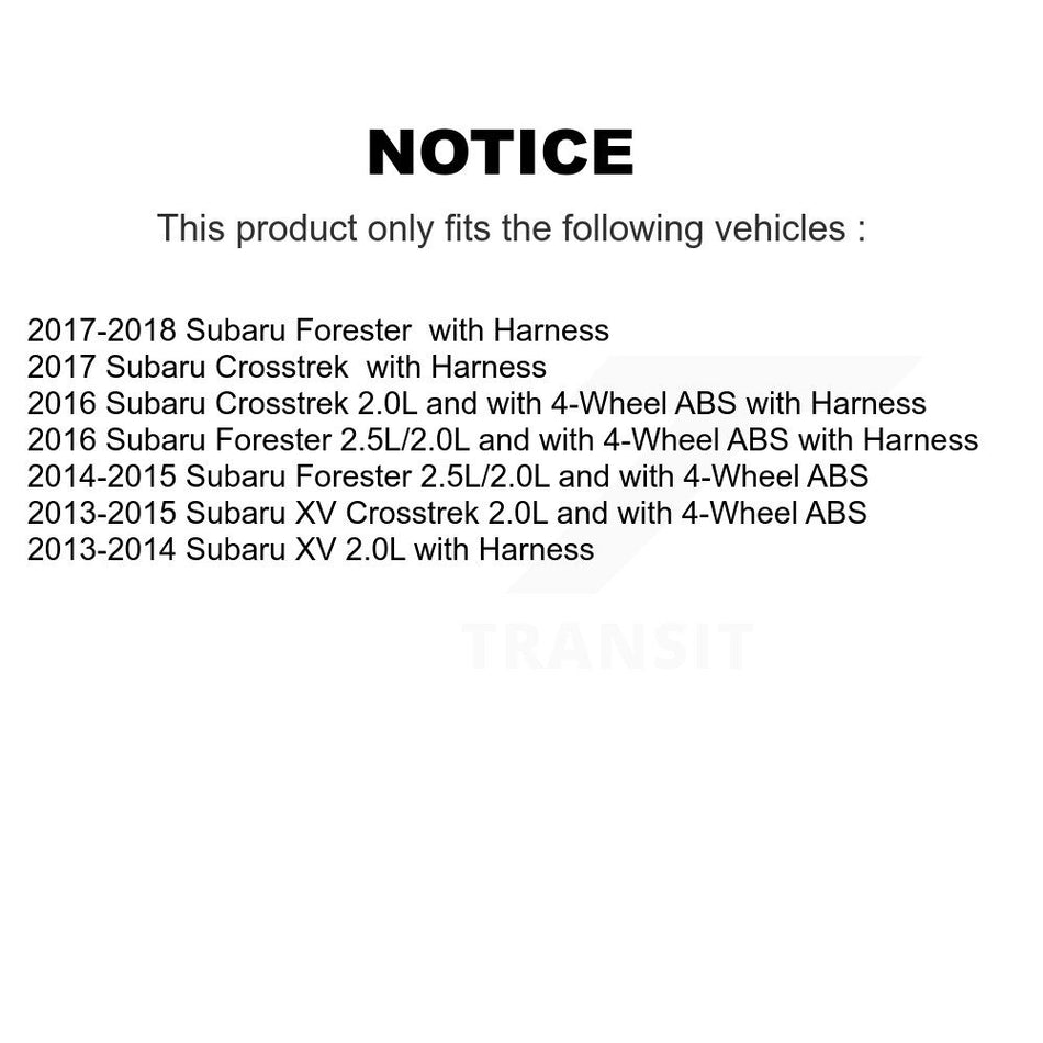 Rear Left ABS Wheel Speed Sensor SEN-2ABS2844 For Subaru Forester XV Crosstrek