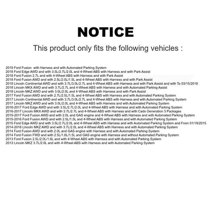 Rear ABS Wheel Speed Sensor SEN-2ABS2845 For Ford Fusion Edge Lincoln MKX MKZ Continental