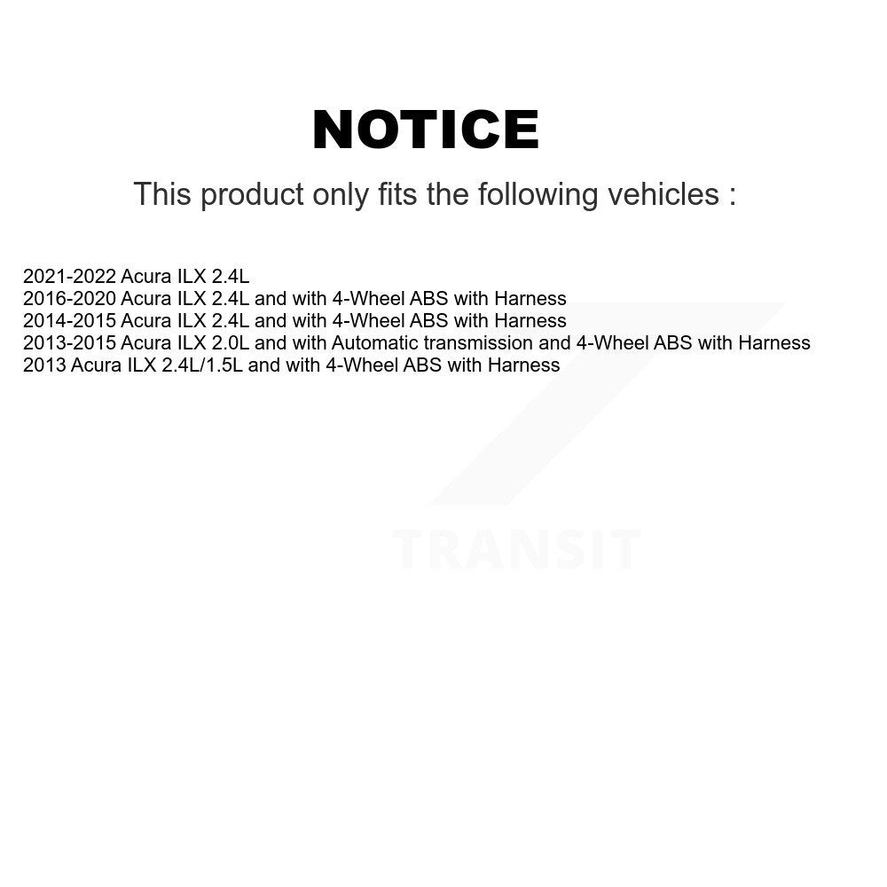 Rear Right ABS Wheel Speed Sensor SEN-2ABS2883 For Acura ILX