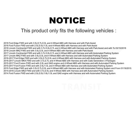 Rear ABS Wheel Speed Sensor SEN-2ABS2987 For Ford Edge Fusion Lincoln MKX MKZ Continental
