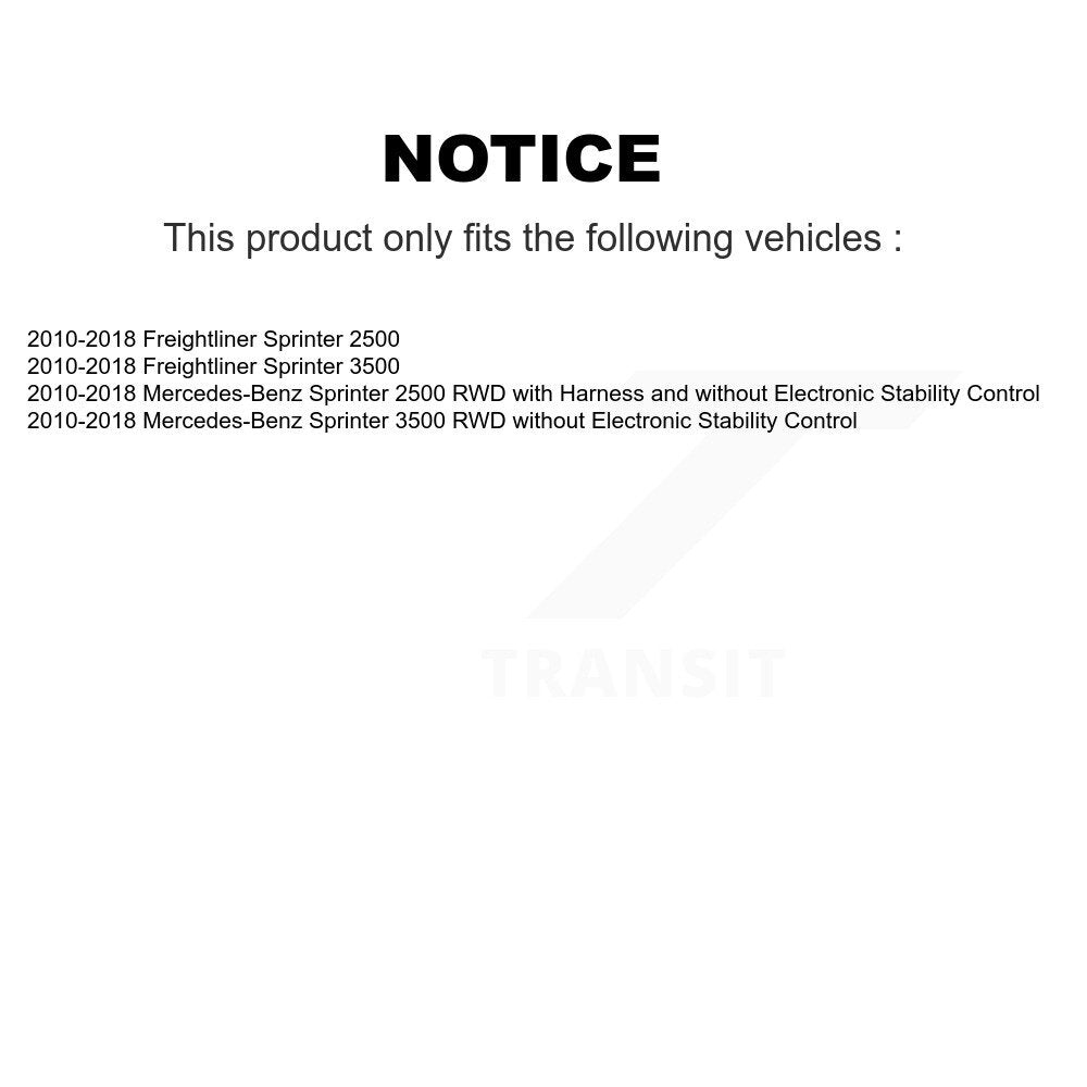 Front ABS Wheel Speed Sensor SEN-2ABS3190 For Mercedes-Benz Sprinter 2500 3500 Freightliner