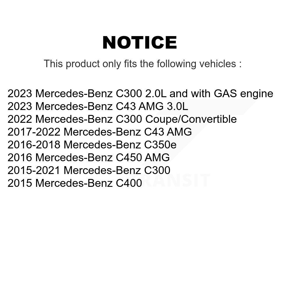 Rear ABS Wheel Speed Sensor SEN-2ABS3221 For Mercedes-Benz C300 C43 AMG C400 C450 C350e