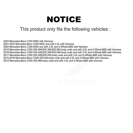 Front Left ABS Wheel Speed Sensor SEN-2ABS3223 For Mercedes-Benz C300 C400 with Harness