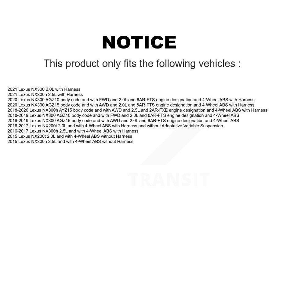 Front Left ABS Wheel Speed Sensor SEN-2ABS3231 For Lexus NX300 NX200t NX300h