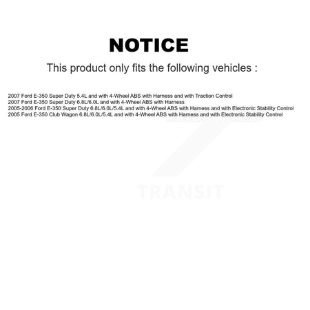 Rear ABS Wheel Speed Sensor SEN-2ABS4059 For Ford E-350 Super Duty Club Wagon
