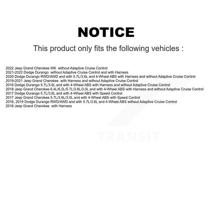 ABS Wheel Speed Sensor SEN-2ABS4223 For Jeep Grand Cherokee Dodge Durango WK