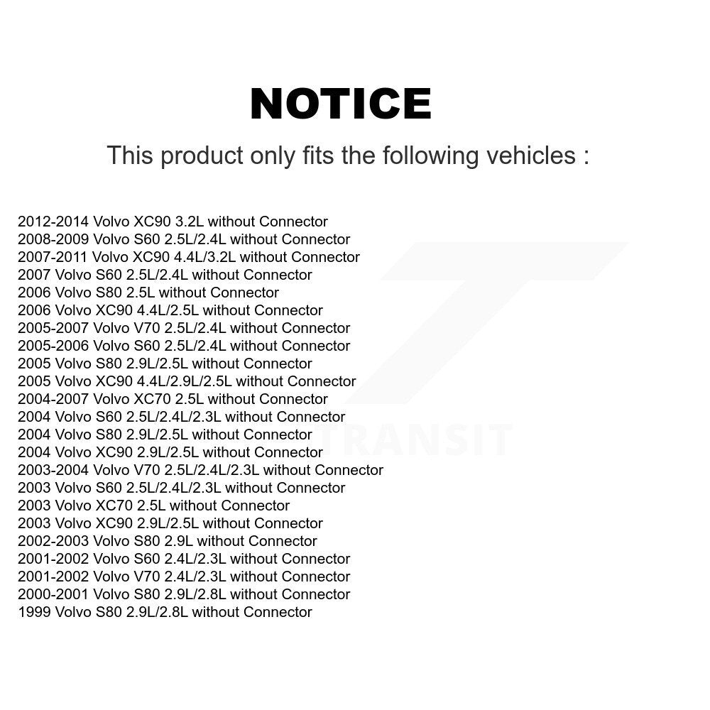HVAC Blower Motor Resistor SEN-2BMR0012 For Volvo XC90 S60 XC70 V70 S80 without Connector