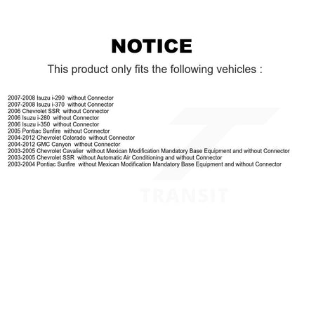 HVAC Blower Motor Resistor SEN-2BMR0029 For Chevrolet Colorado GMC Canyon Pontiac Sunfire Cavalier