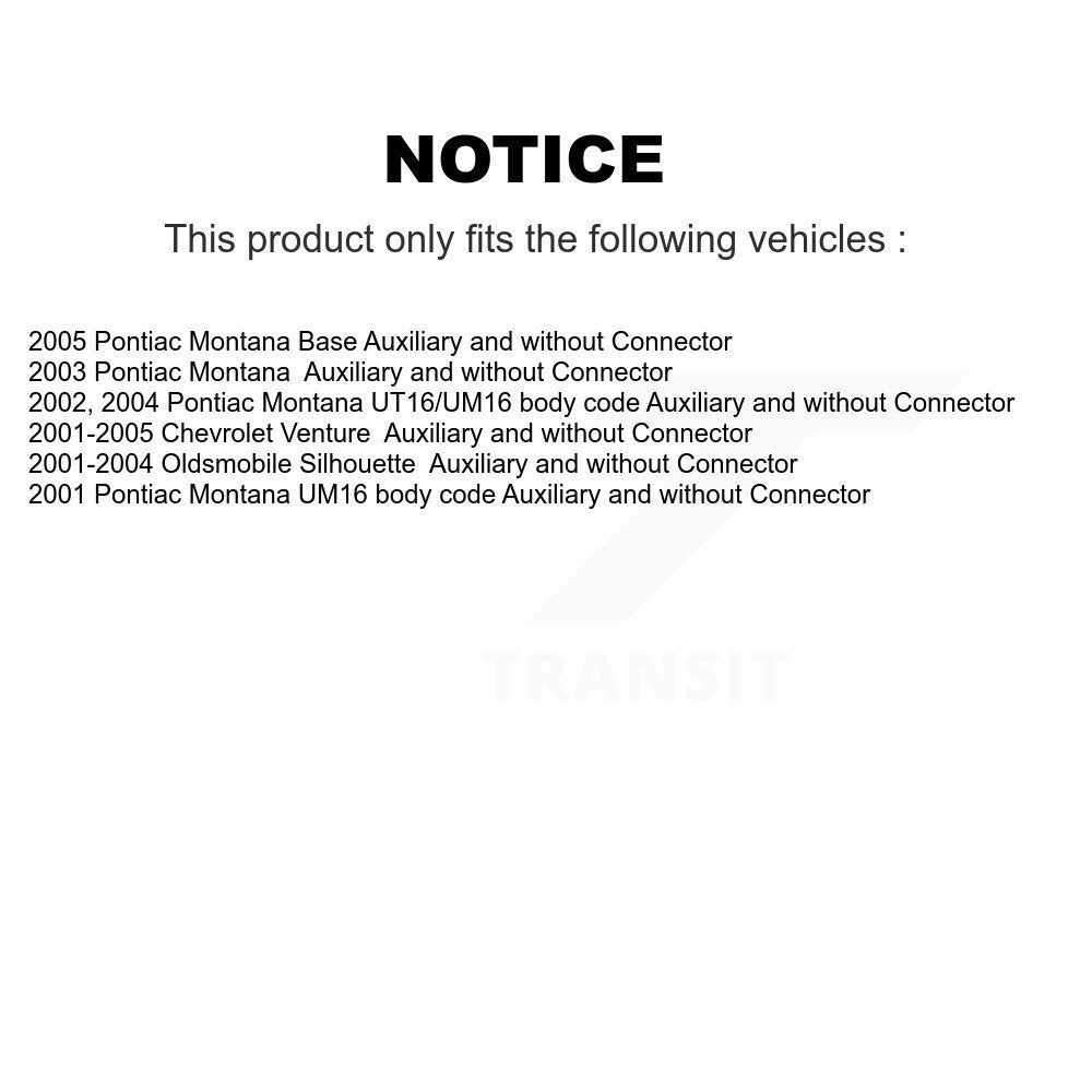 Rear HVAC Blower Motor Resistor SEN-2BMR0065 For Pontiac Montana Chevrolet Venture Oldsmobile