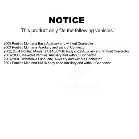 Rear HVAC Blower Motor Resistor SEN-2BMR0065 For Pontiac Montana Chevrolet Venture Oldsmobile