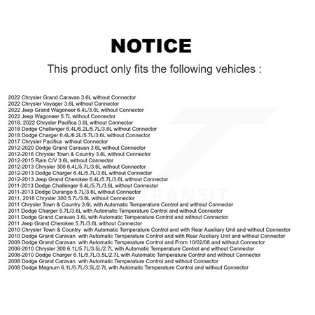 HVAC Blower Motor Resistor SEN-2BMR0355 For Dodge Grand Caravan Chrysler Town & Country Jeep 300 Ram