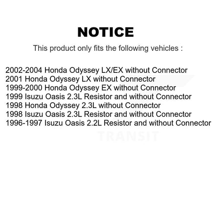 HVAC Blower Motor Resistor SEN-2BMR0442 For Honda Odyssey Isuzu Oasis