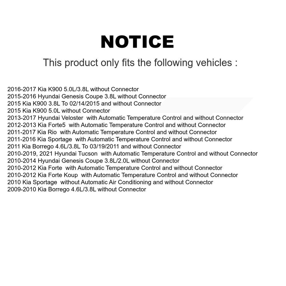 HVAC Blower Motor Resistor SEN-2BMR0571 For Hyundai Tucson Kia Rio Sportage Forte Veloster Genesis