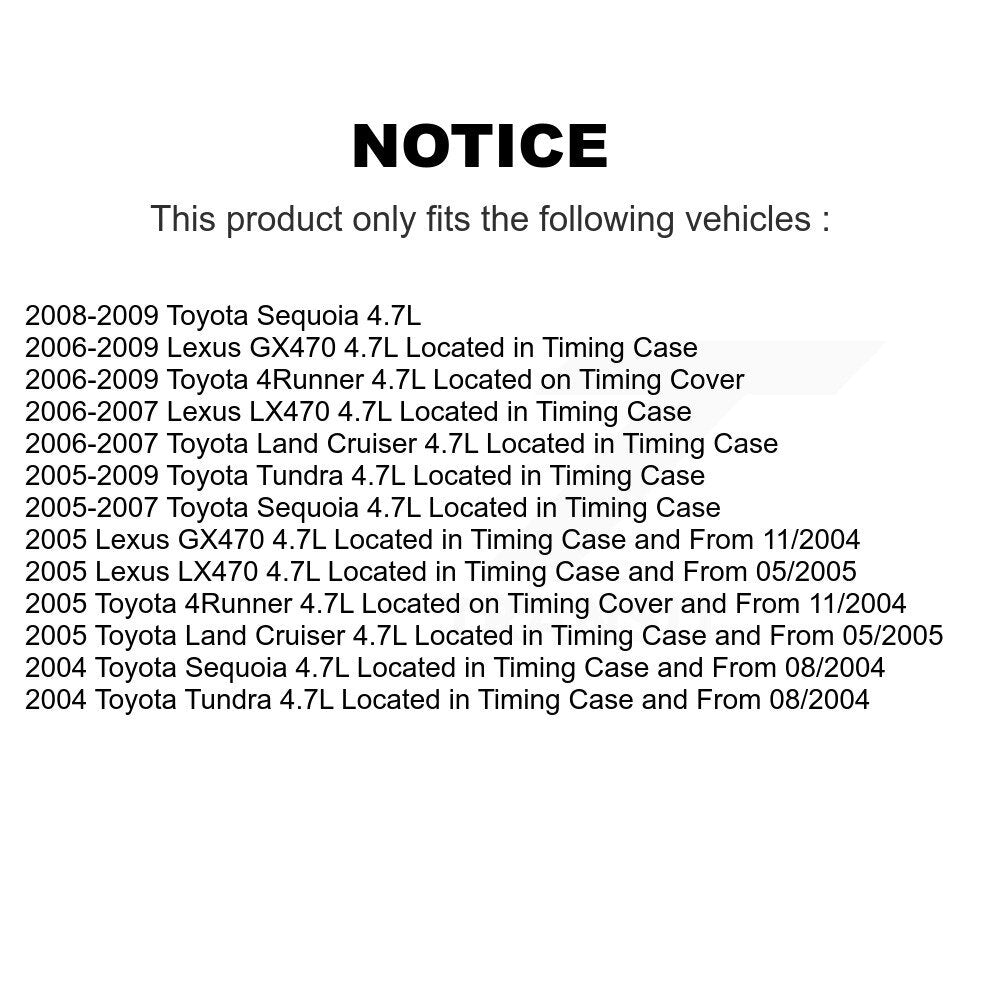 Engine Camshaft Position Sensor SEN-2CAM0335 For Toyota Tundra 4Runner Lexus GX470 Sequoia LX470