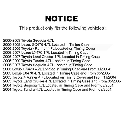 Engine Camshaft Position Sensor SEN-2CAM0335 For Toyota Tundra 4Runner Lexus GX470 Sequoia LX470