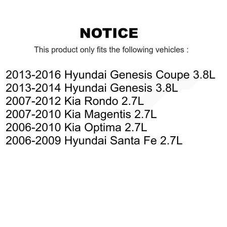 Engine Camshaft Position Sensor SEN-2CAM0512 For Hyundai Santa Fe Kia Rondo Genesis Coupe Optima