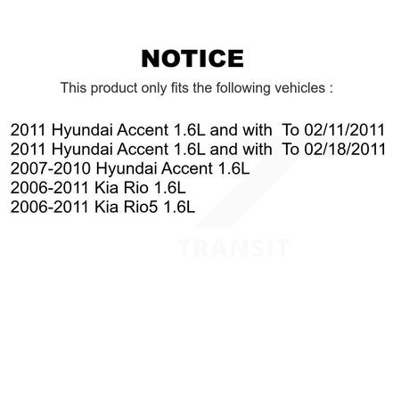 Engine Crankshaft Position Sensor SEN-2CRK0050 For Hyundai Accent Kia Rio Rio5