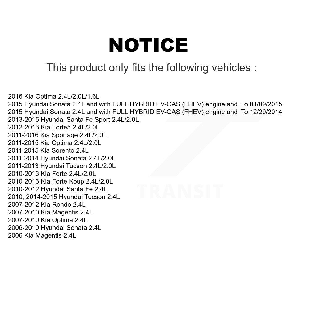 Engine Crankshaft Position Sensor SEN-2CRK0146 For Hyundai Kia Sonata Tucson Santa Fe Sport Sorento