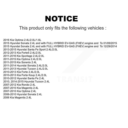 Engine Crankshaft Position Sensor SEN-2CRK0146 For Hyundai Kia Sonata Tucson Santa Fe Sport Sorento