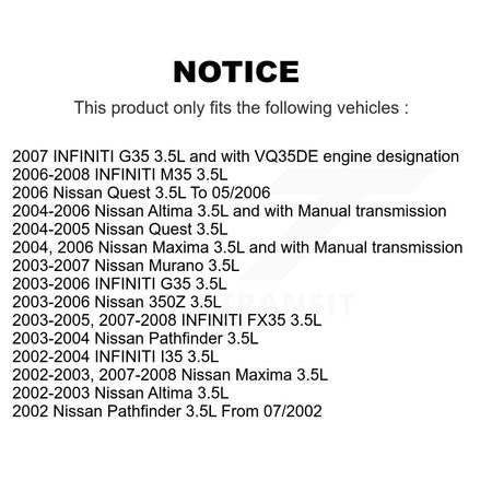 Engine Crankshaft Position Sensor SEN-2CRK0169 For Nissan INFINITI Altima G35 Murano 350Z Maxima M35