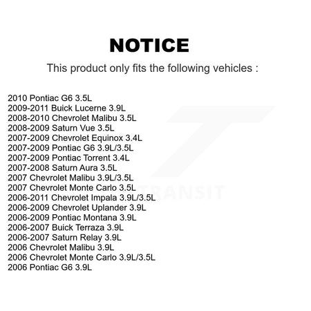 Engine Crankshaft Position Sensor SEN-2CRK0184 For Chevrolet Pontiac Impala Malibu Montana G6 Saturn