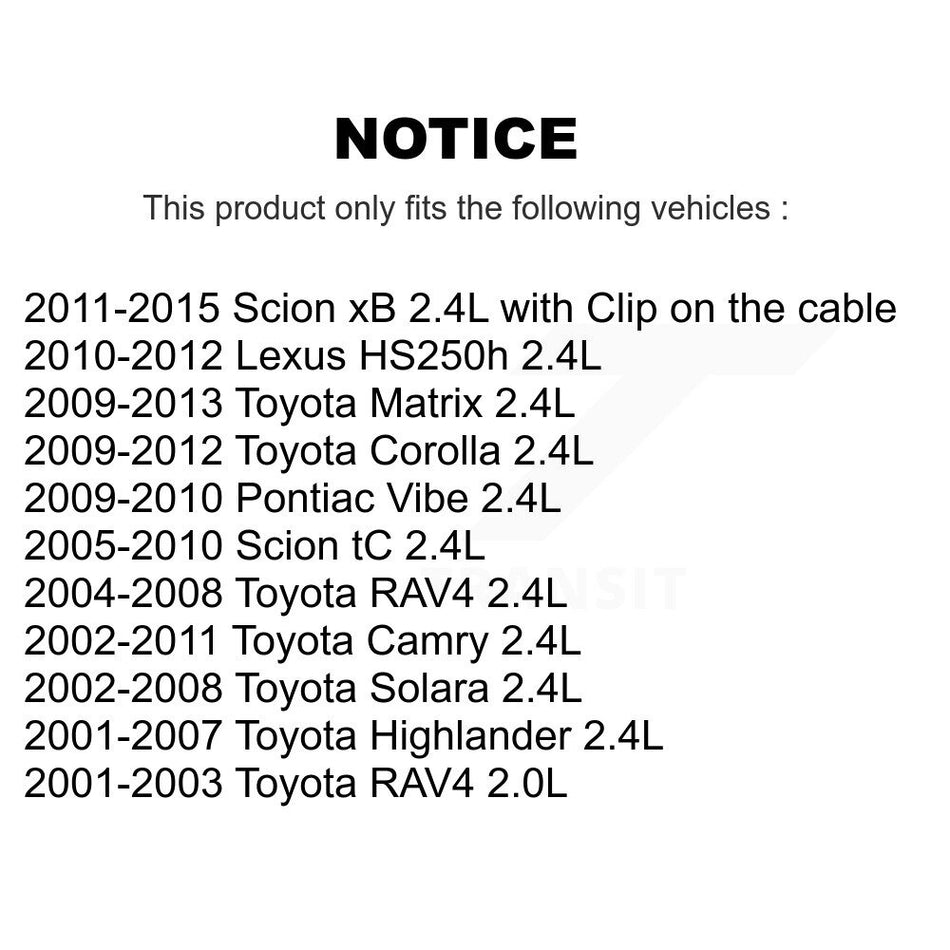 Engine Crankshaft Position Sensor SEN-2CRK0296 For Toyota Corolla Camry Matrix RAV4 Pontiac Vibe xB