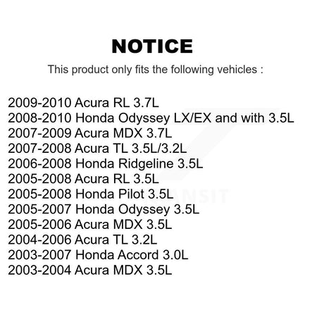 Engine Crankshaft Position Sensor SEN-2CRK0297 For Honda Accord Odyssey Acura MDX TL Pilot Ridgeline