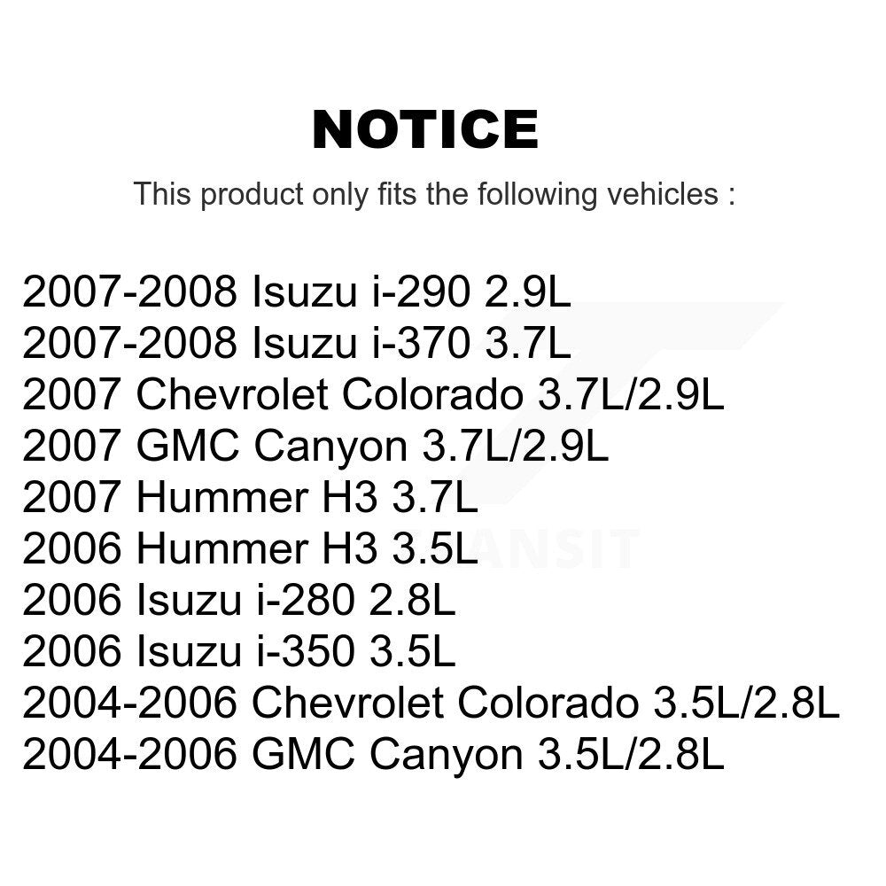 Engine Crankshaft Position Sensor SEN-2CRK0333 For Chevrolet Colorado GMC Canyon Hummer H3 Isuzu