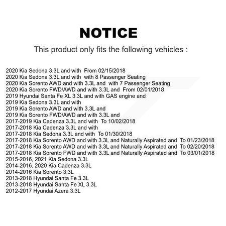 Engine Crankshaft Position Sensor SEN-2CRK0356 For Kia Sorento Hyundai Santa Fe Sedona XL Cadenza