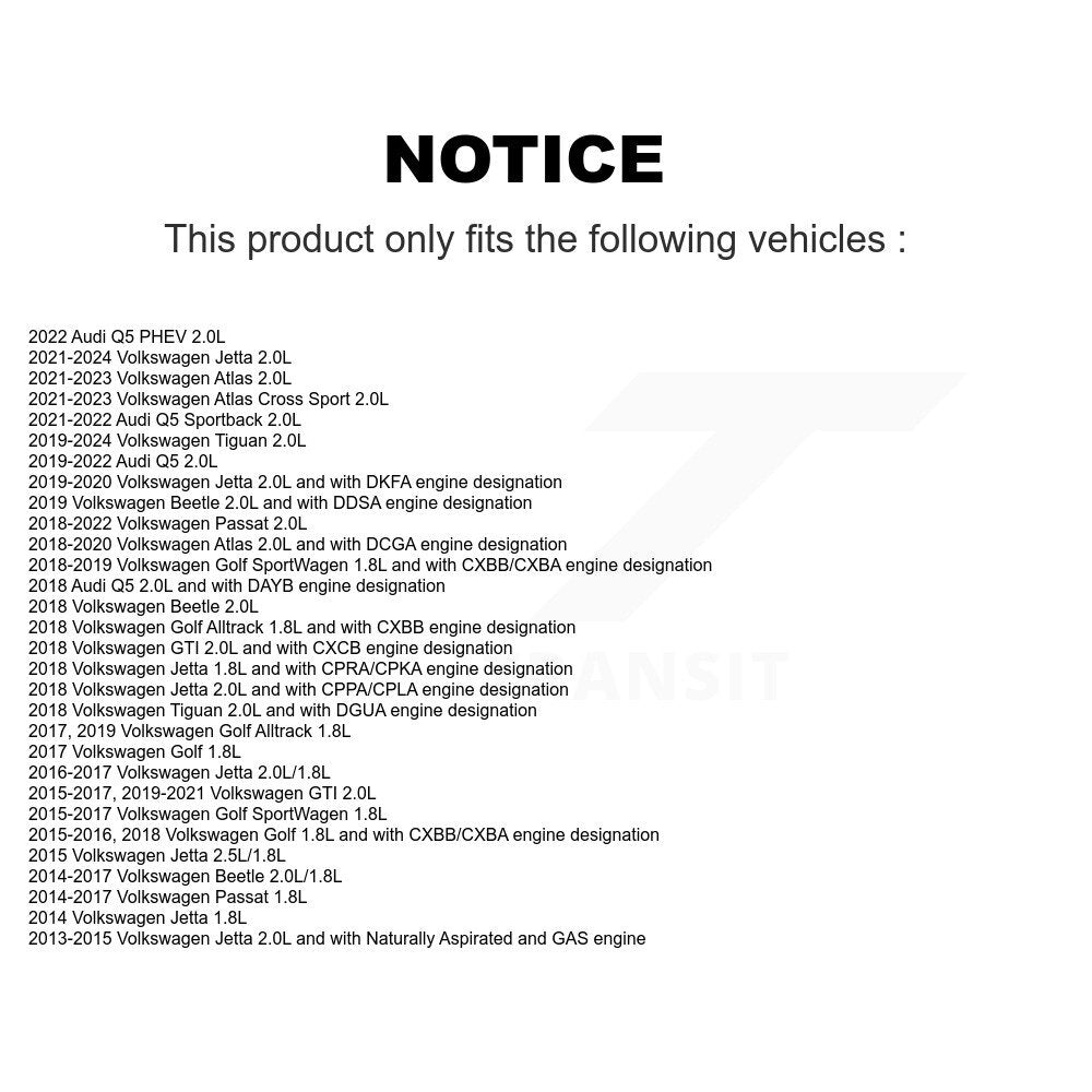 Engine Crankshaft Position Sensor SEN-2CRK0544 For Volkswagen Jetta Tiguan Atlas Golf Audi Q5 Passat