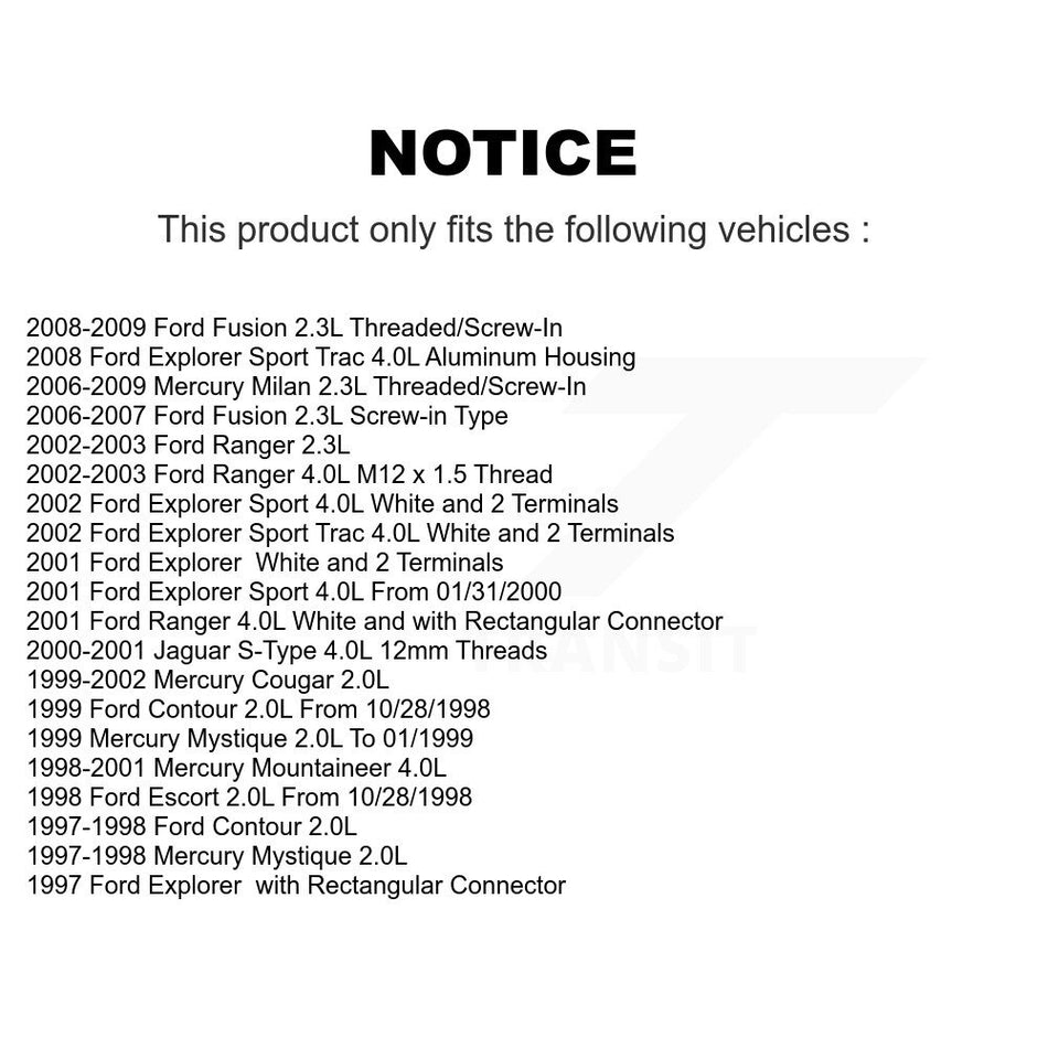 Engine Coolant Temperature Sensor SEN-2CTS0037 For Ford Fusion Ranger Explorer Sport Trac Jaguar