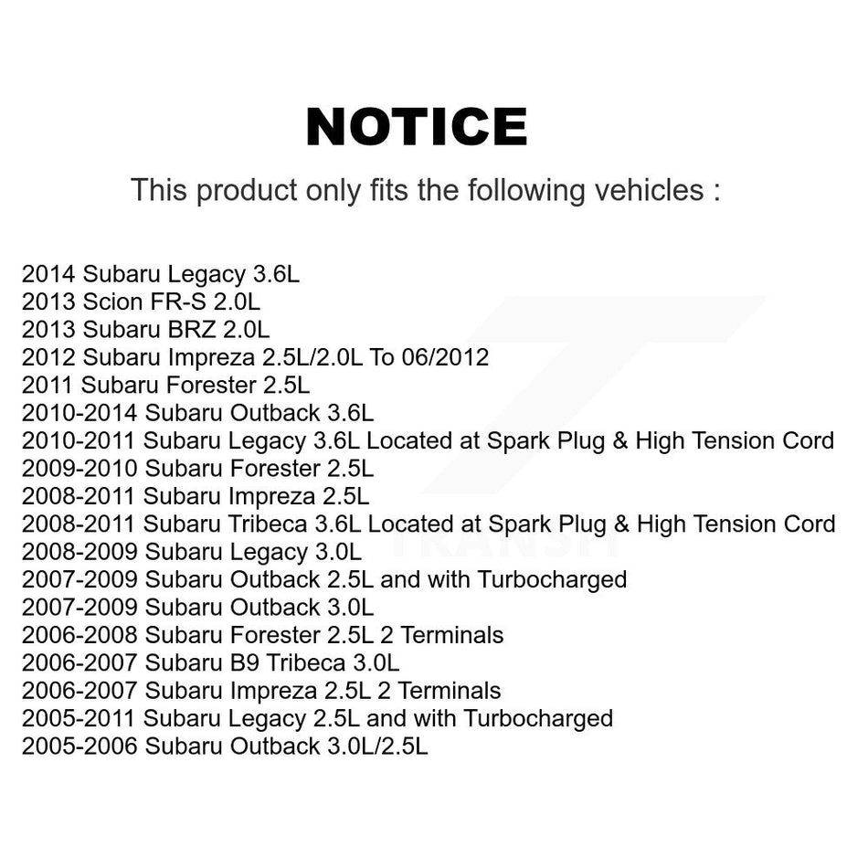 Engine Coolant Temperature Sensor SEN-2CTS0056 For Subaru Outback Impreza Forester Legacy Tribeca B9
