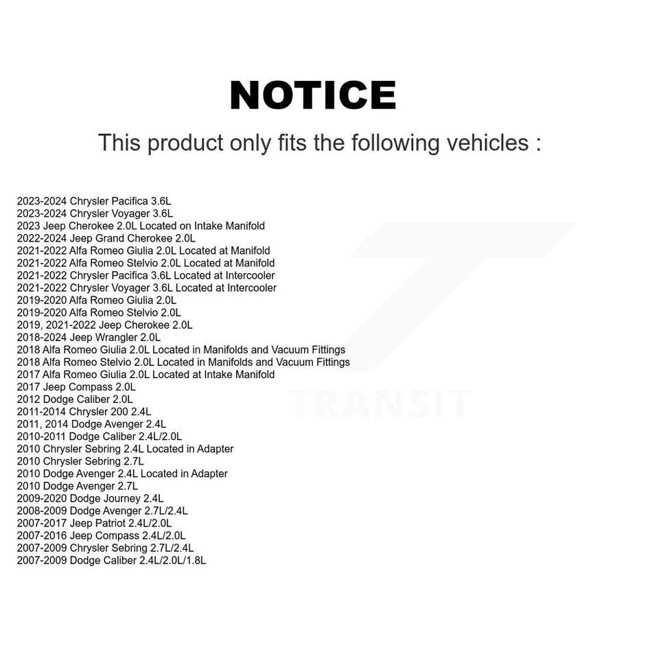 Engine Coolant Temperature Sensor SEN-2CTS0059 For Jeep Dodge Journey Wrangler Chrysler Cherokee 200