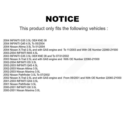 Ignition Knock (Detonation) Sensor SEN-2KNC0037 For Nissan INFINITI Altima G35 Pathfinder Maxima QX4