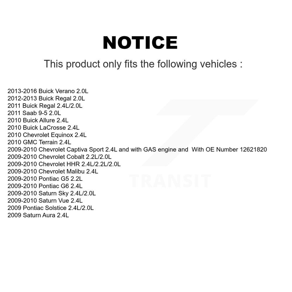 Ignition Knock (Detonation) Sensor SEN-2KNC0085 For Chevrolet Buick Cobalt Verano Malibu Pontiac G5