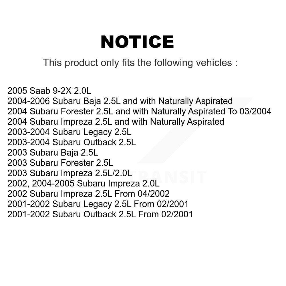 Ignition Knock (Detonation) Sensor SEN-2KNC0135 For Subaru Impreza Forester Outback Legacy Baja Saab