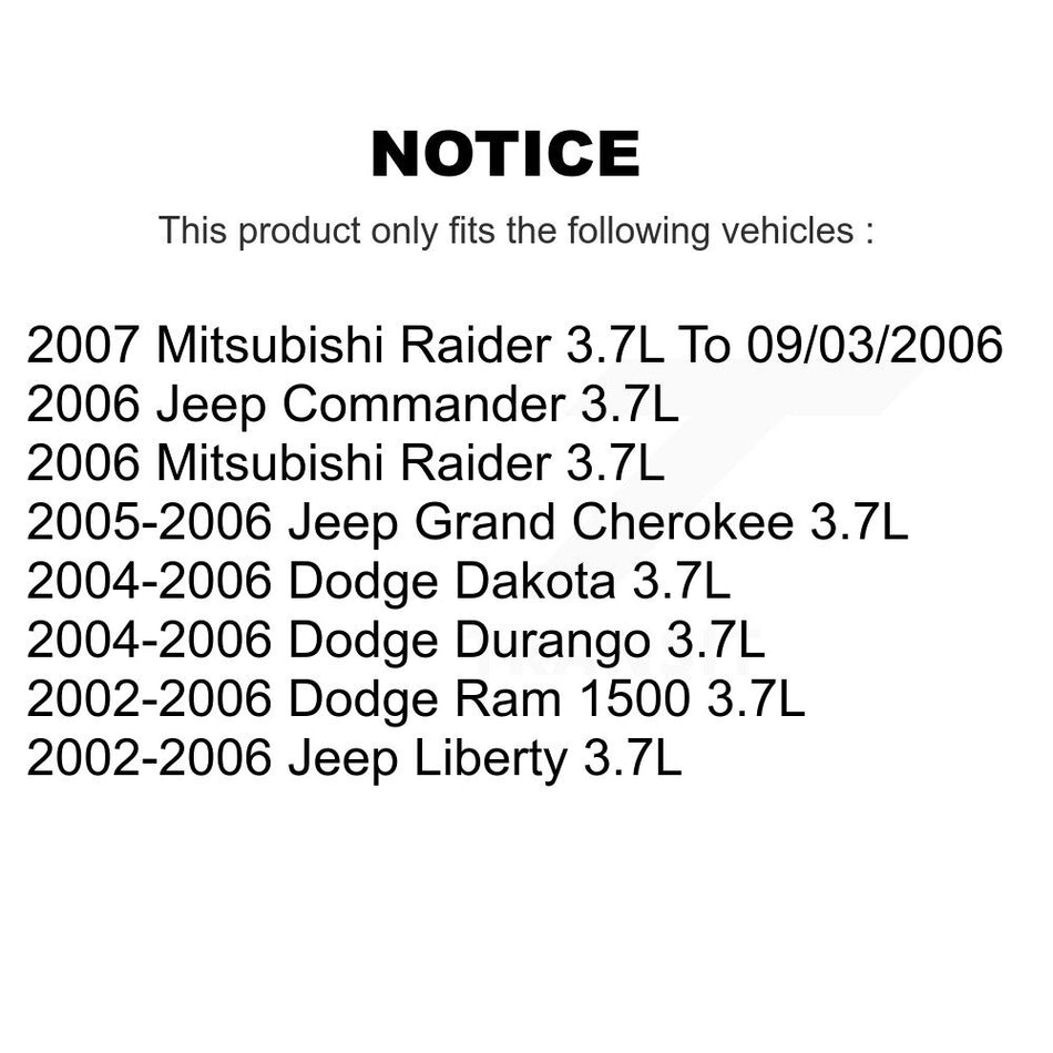 Ignition Knock (Detonation) Sensor SEN-2KNC0210 For Dodge Ram 1500 Jeep Liberty Dakota Grand Durango
