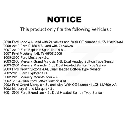 Ignition Knock (Detonation) Sensor SEN-2KNC0220 For Ford F-150 Mustang Explorer Sport Trac Mercury