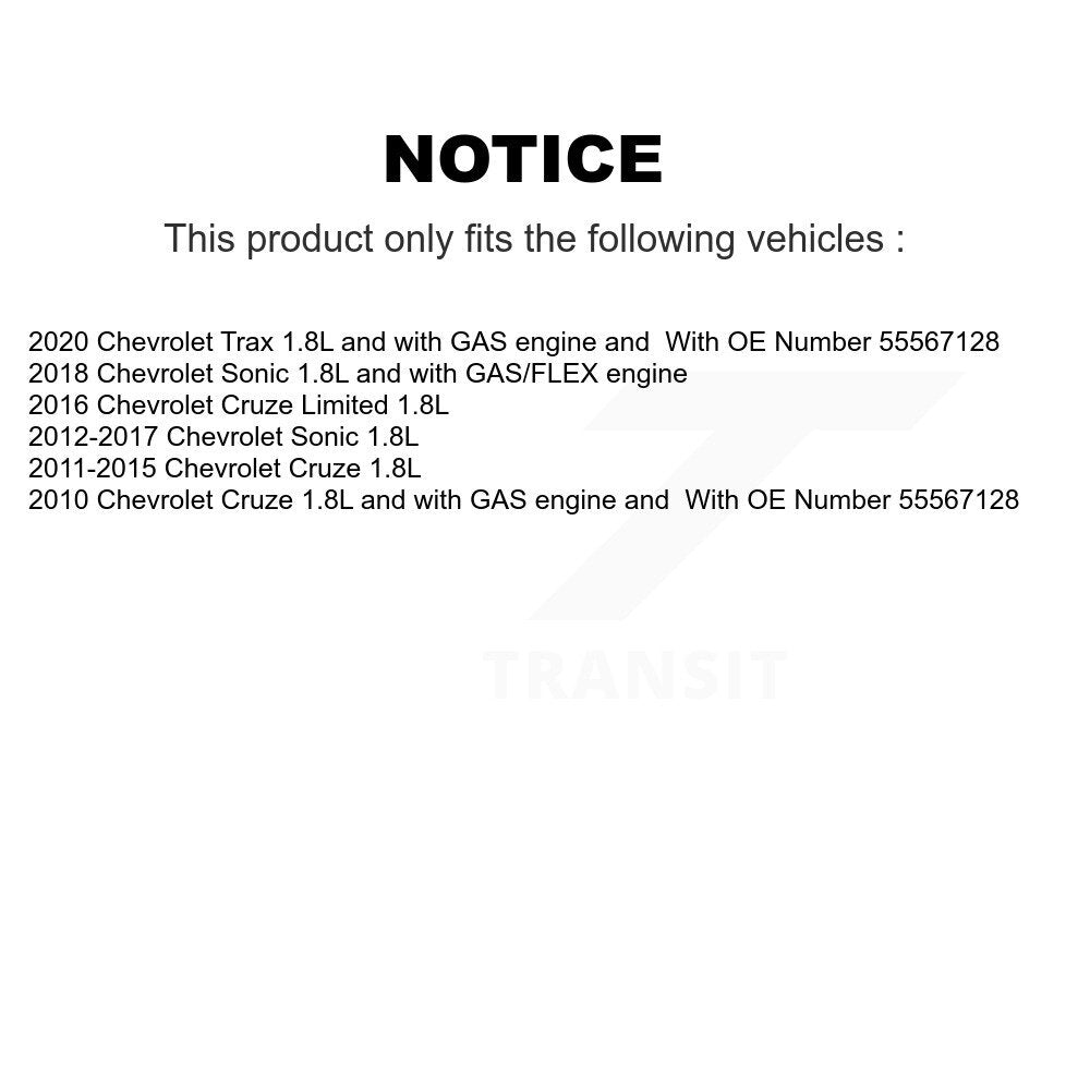 Ignition Knock (Detonation) Sensor SEN-2KNC0288 For Chevrolet Cruze Sonic Limited Trax