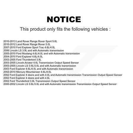 Vehicle Speed Sensor SEN-2VSS0049 For Ford Mustang Explorer Sport Trac Land Rover Range Thunderbird