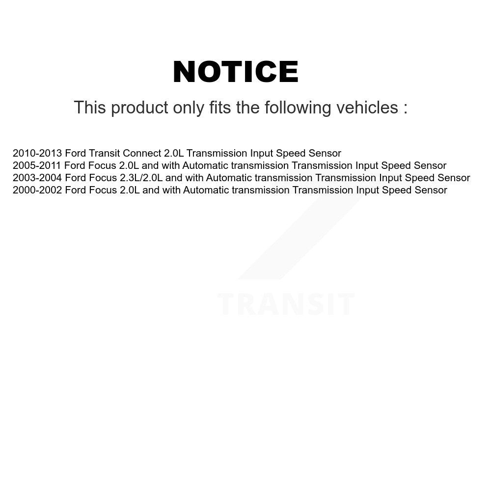 Vehicle Speed Sensor SEN-2VSS0105 For Ford Focus Transit Connect Transmission Input