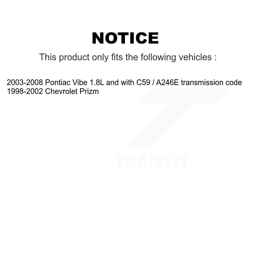 Vehicle Speed Sensor SEN-2VSS0144 For Pontiac Vibe Chevrolet Prizm